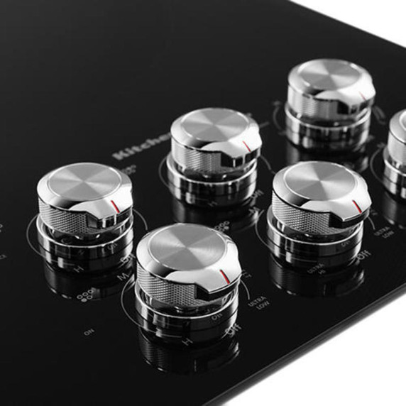 Kitchenaid® 36" Electric Downdraft Cooktop with 5 Elements KCED606GSS