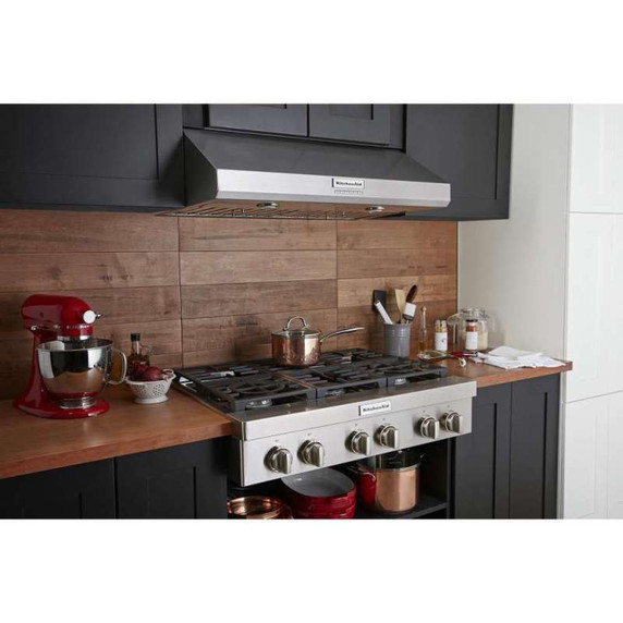 Kitchenaid® 36" 585 CFM Motor Class Commercial-Style Under-Cabinet Range Hood System KVUC606KSS