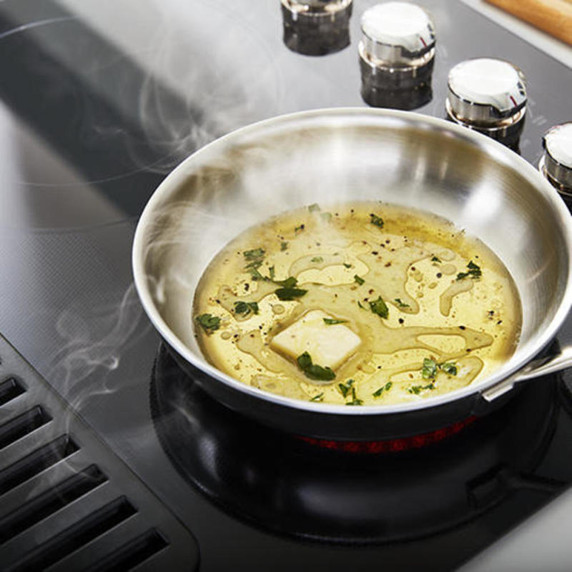 Kitchenaid® 30" Electric Downdraft Cooktop with 4 Elements KCED600GBL