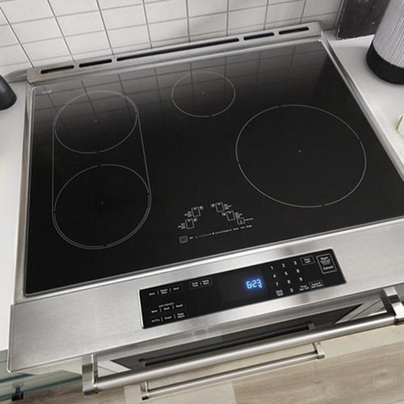 Kitchenaid® 30-Inch 4-Element Induction Slide-In Convection Range with Air Fry KSIS730PSS