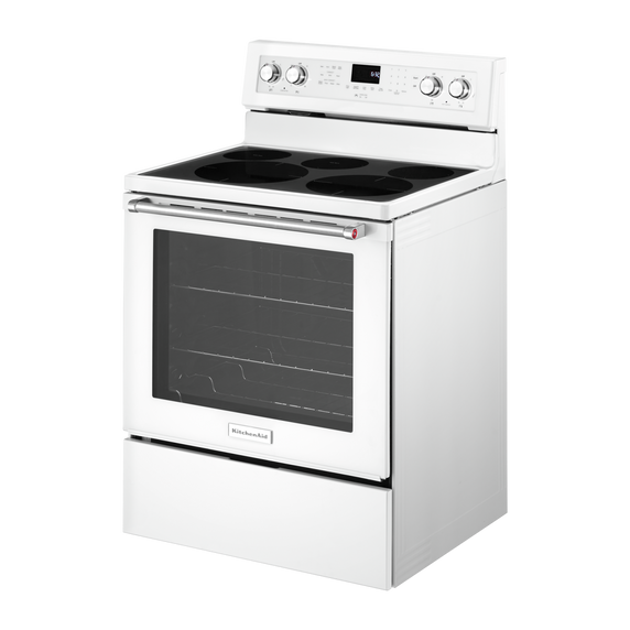 Kitchenaid® 30-Inch 5-Element Electric Convection Range YKFEG500EWH