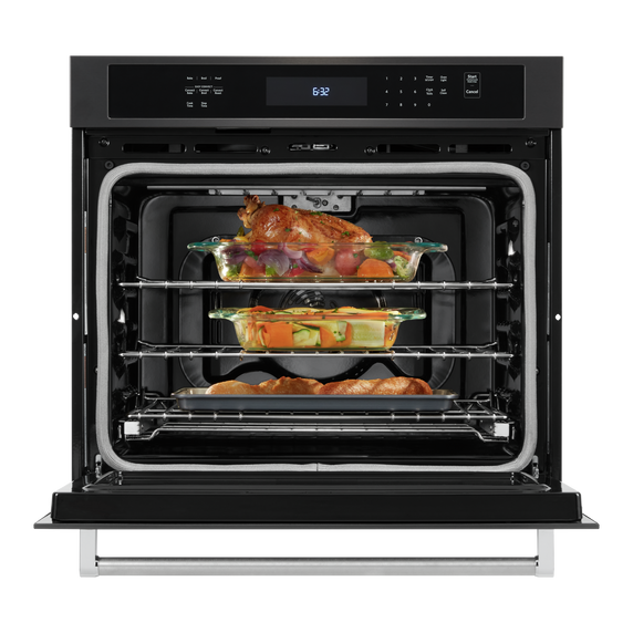 Kitchenaid® 30 Single Wall Oven with Even-Heat™ True Convection KOSE500EBS