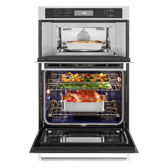 Kitchenaid® 30 Combination Wall Oven with Even-Heat™  True Convection (Lower Oven) KOCE500ESS