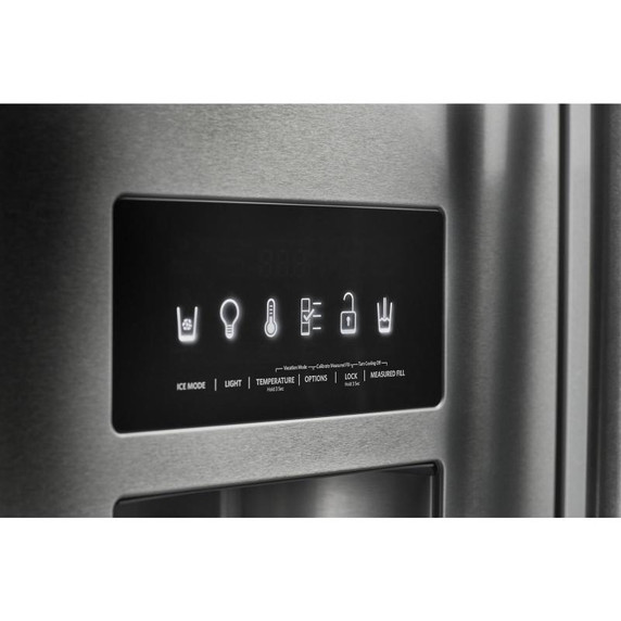 Kitchenaid® 26.8 Cu. Ft. Standard-Depth French Door Refrigerator with Exterior Ice and Water Dispenser KRFF577KPS