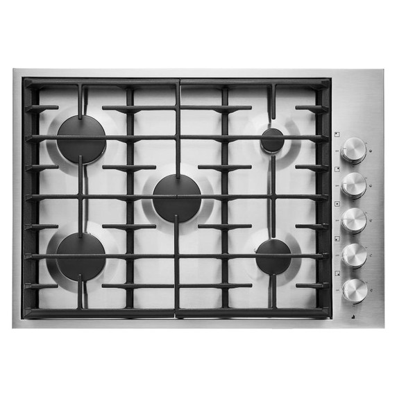 Jennair® 30", 5-Burner Gas Cooktop JGC7530BS Jennair® 30", 5-Burner Gas Cooktop JGC7530BS