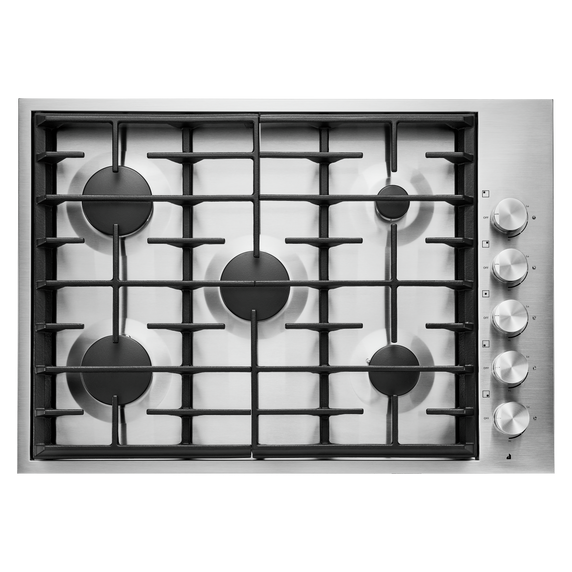 Jennair® Euro-Style 30 5-Burner Gas Cooktop JGC7530BS