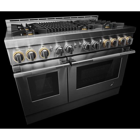 Jennair® 48" RISE™ Gas Professional-Style Range with Infrared Grill JGRP648HL