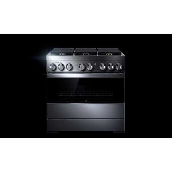 Jennair® 36" NOIR™ Dual-Fuel Professional-Style Range JDRP436HM Jennair® 36" NOIR™ Dual-Fuel Professional-Style Range JDRP436HM