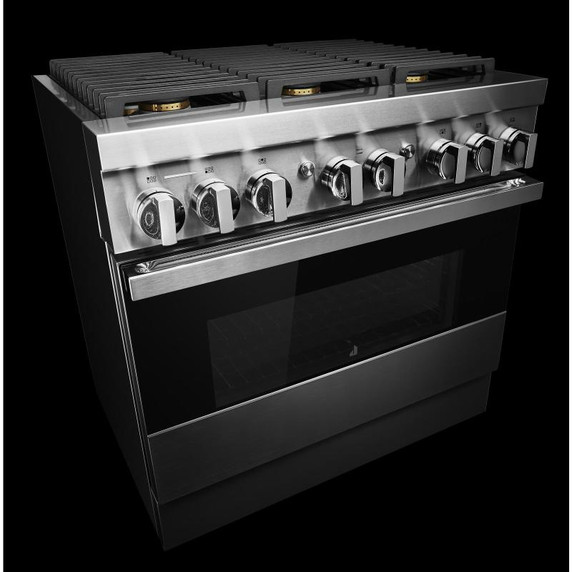 Jennair® 36" NOIR™ Dual-Fuel Professional-Style Range JDRP436HM