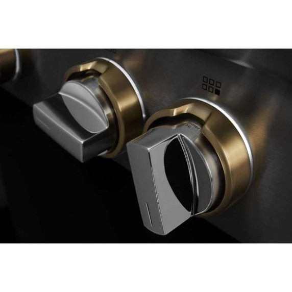 Jennair® 48" RISE™ Gas Professional-Style Rangetop with Chrome-Infused Griddle and Gas Grill JGCP748HL