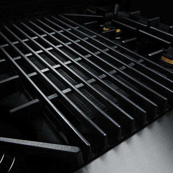 Jennair® 48" RISE™ Gas Professional-Style Rangetop with Chrome-Infused Griddle and Gas Grill JGCP748HL