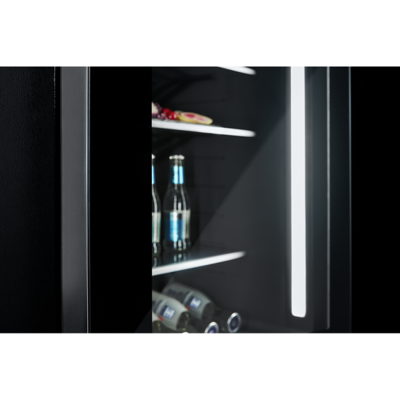 Jennair® 24 NOIR™ Under Counter Glass Door Refrigerator, Left Swing JUGFL242HM