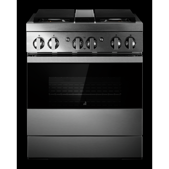 Jennair® NOIR™ 30 Dual-Fuel Professional Range JDRP430HM