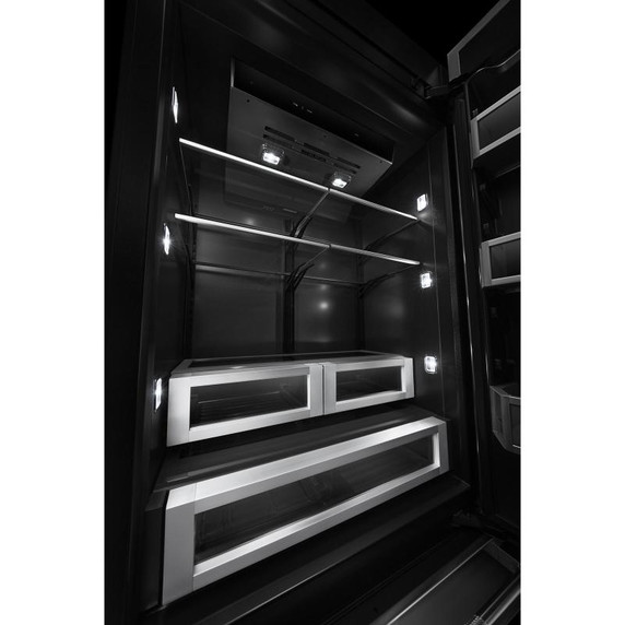 Jenn-Air® 36” Fully Integrated Built-In Bottom-Freezer Refrigerator (Left-Hand Door Swing) JB36NXFXLE