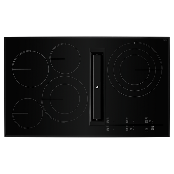 Jennair® 36 Oblivion Glass Electric Radiant Downdraft Cooktop with Tap Touch Controls JED4536KB