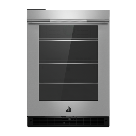 Jennair® RISE™ 24  Under Counter Glass Door Refrigerator, Left Swing JUGFL242HL