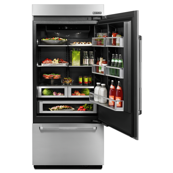 Jennair® 36” Panel-Ready Built-In Bottom-Freezer Refrigerator (Right-Hand Door Swing) JB36NXFXRE