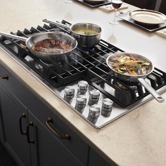 Jennair® 36” JX3™ Gas Downdraft Cooktop JGD3536GS