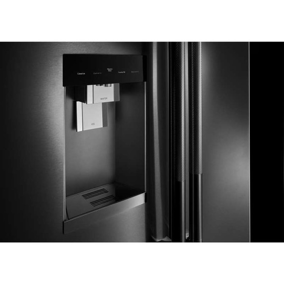 Jennair® RISE™ 72” Counter-Depth French Door Refrigerator with Obsidian Interior JFFCC72EHL