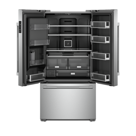 Jennair® RISE™ 36” Counter-Depth French Door Refrigerator with Obsidian Interior JFFCC72EHL