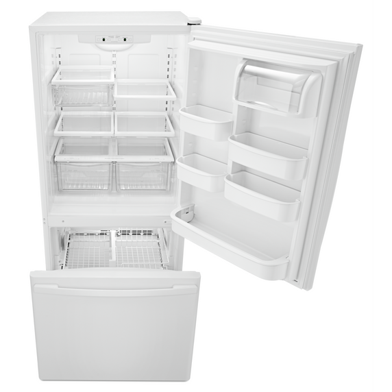 Amana® 29-inch Wide Bottom-Freezer Refrigerator with EasyFreezer™ Pull-Out Drawer -- 18 cu. ft. Capacity ABB1924BRW