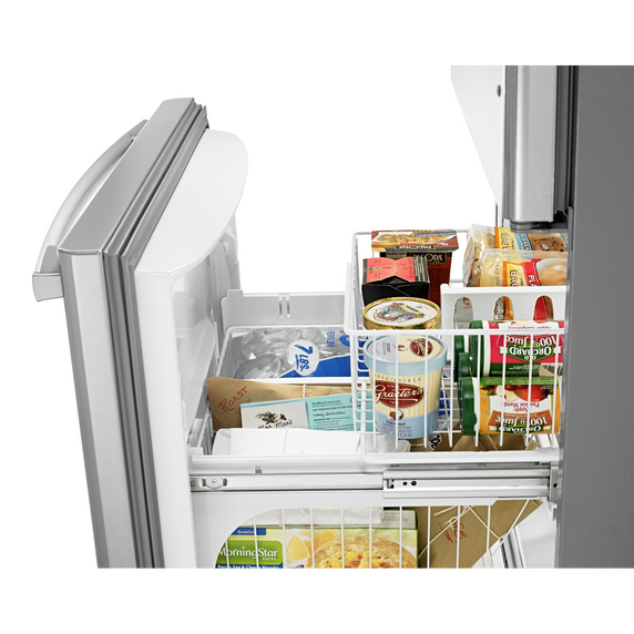 Amana® 29-inch Wide Bottom-Freezer Refrigerator with EasyFreezer™ Pull-Out Drawer -- 18 cu. ft. Capacity ABB1924BRM