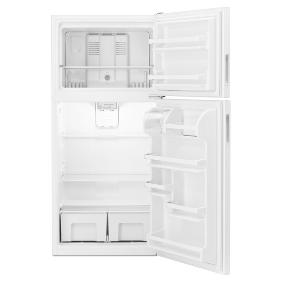 Amana® 30-inch Amana® Top-Freezer Refrigerator with Glass Shelves ART318FFDW