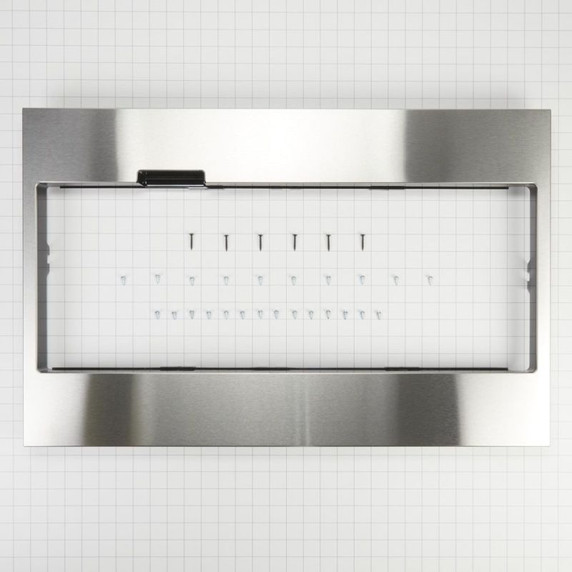 Built-In Low Profile Microwave Standard Trim Kit with Pocket Handle, Stainless Steel W11451313