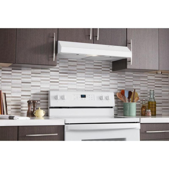 Whirlpool® 30" Range Hood with Dishwasher-Safe Full-Width Grease Filters WVU17UC0JW