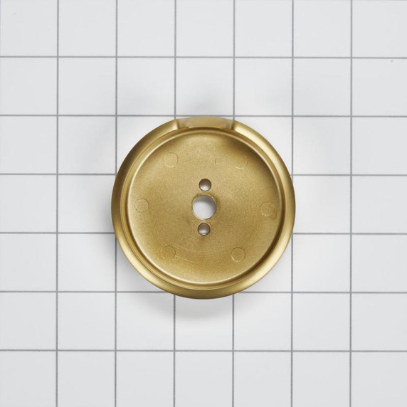 Range Brass Knob Bezel, Griddle W11317495 Range Brass Knob Bezel, Griddle W11317495