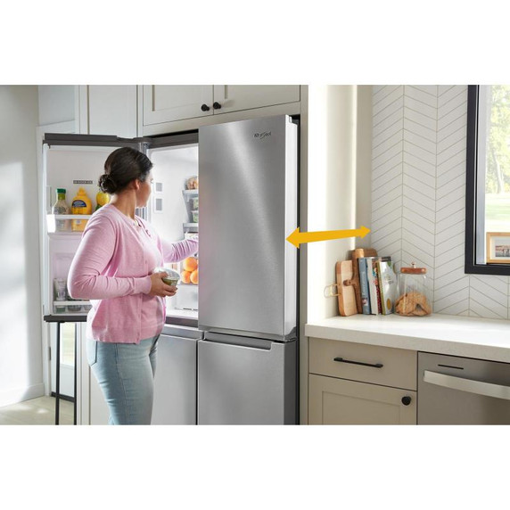 Whirlpool® 36-Inch Counter Depth 4 Door Refrigerator with Ice Maker in Door WRQC7836RZ Whirlpool® 36-Inch Counter Depth 4 Door Refrigerator with Ice Maker in Door WRQC7836RZ