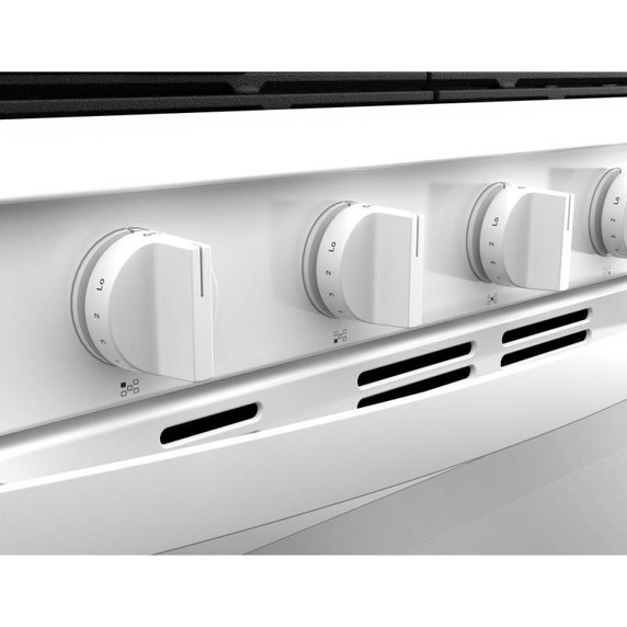 Whirlpool® 30-inch Smart Gas Range with True Convection, Steam/Self Cleaning, Rapid Preheat 5.3 CuFt Capacity WFGS7530RW