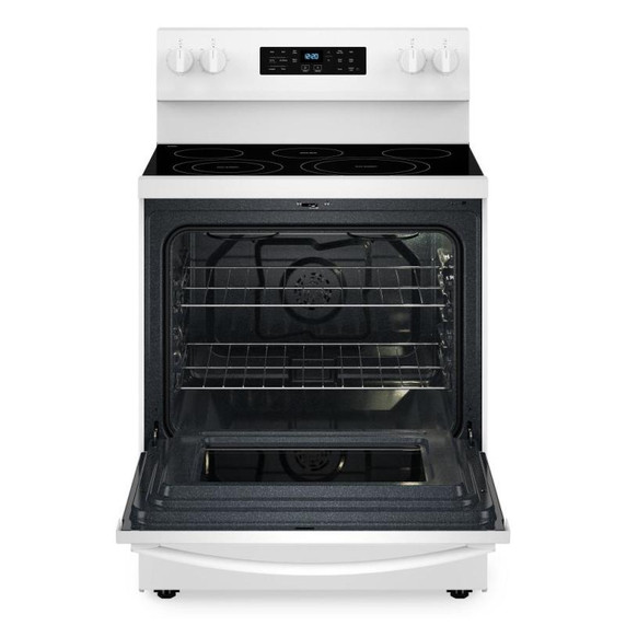 Whirlpool® 30-inch Energy Star Electric Range with Air Cooking Technology, No Preheat Air Fry and Air Baking and Self Clean YWFES5030RW