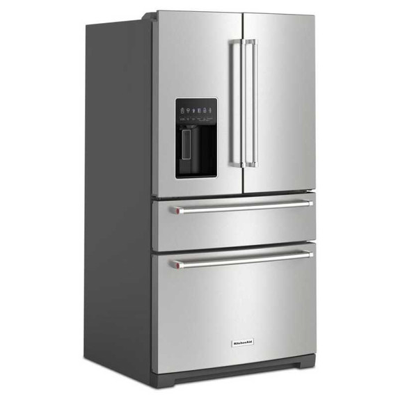 Kitchenaid® 26.2 Cu. Ft. Multi-Door French Door Refrigerator with Platinum Interior KRMF536RPS