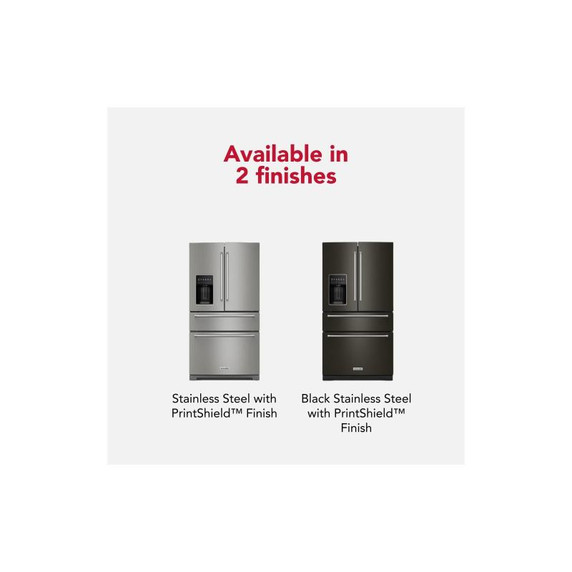 Kitchenaid® 26.2 Cu. Ft. Multi-Door French Door Refrigerator with Platinum Interior KRMF536RBS