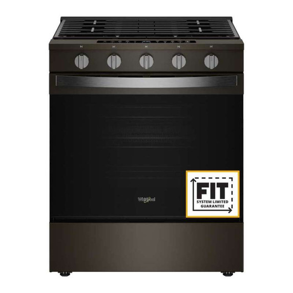 Whirlpool® 30-inch Smart Slide In Gas Range with True Convection, No Preheat Air Fry, Steam/Self Clean and High Speed Preheat WSGS7530RV