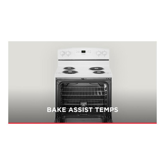 30-inch Amana® Electric Range with Bake Assist Temps ACR4303MFW 30-inch Amana® Electric Range with Bake Assist Temps ACR4303MFW