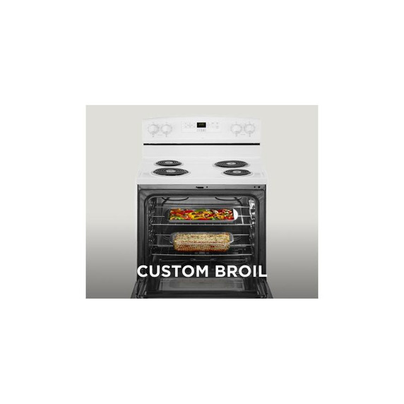 30-inch Amana® Electric Range with Bake Assist Temps ACR4303MFW 30-inch Amana® Electric Range with Bake Assist Temps ACR4303MFW