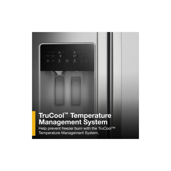 Whirlpool® 36-inch Full Depth Side-by-Side Refrigerator with TruCool™ System WRSF5536RZ Whirlpool® 36-inch Full Depth Side-by-Side Refrigerator with TruCool™ System WRSF5536RZ