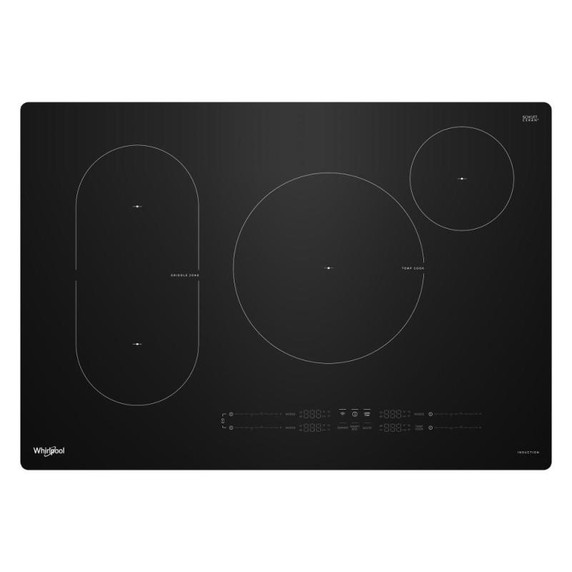 Whirlpool® 30" Intelligent Induction Cooktop with Temp Cook™ Technology WCIT7030SB