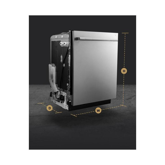 Jennair® RISE™ 24" Built-In Dishwasher with Precise Fit 3rd Rack for Cutlery with Plasma Coating, 39 dBA JDTS3924SL