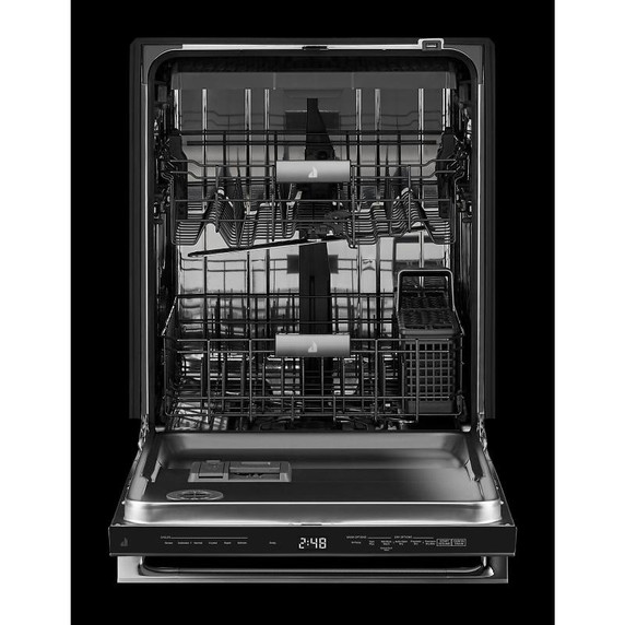 Jennair® NOIR™ 24" Built-In Dishwasher with Precise Fit 3rd Rack for Cutlery with Plasma Coating, 39 dBA JDTS3924SM Jennair® NOIR™ 24" Built-In Dishwasher with Precise Fit 3rd Rack for Cutlery with Plasma Coating, 39 dBA JDTS3924SM