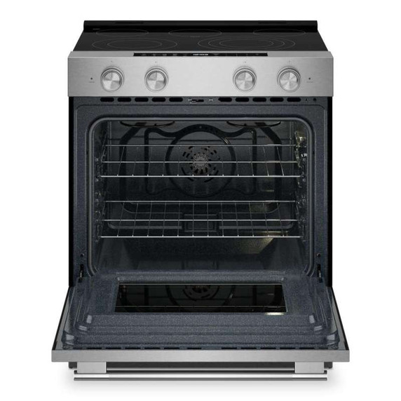 Kitchenaid® 5.3 Cu. Ft. Smart Slide-in Electric Range with Convection Cooking Modes YKSES330SPS