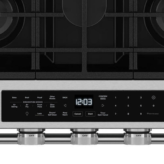 Kitchenaid® 5.0 Cu. Ft. Smart Slide-in Gas Range with Convection Cooking Modes KSGS330SPS