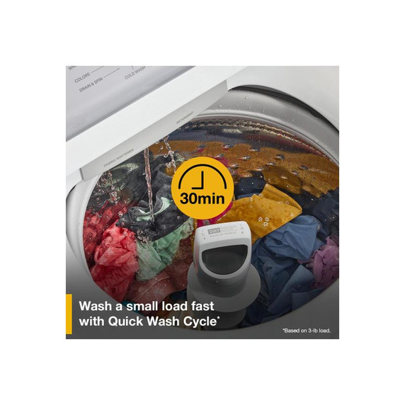 4.8 - 4.9 Cu. Ft. Whirlpool® Top Load Washer with 2-in-1 Removable Agitator. WTW4107SW 4.8 - 4.9 Cu. Ft. Whirlpool® Top Load Washer with 2-in-1 Removable Agitator. WTW4107SW
