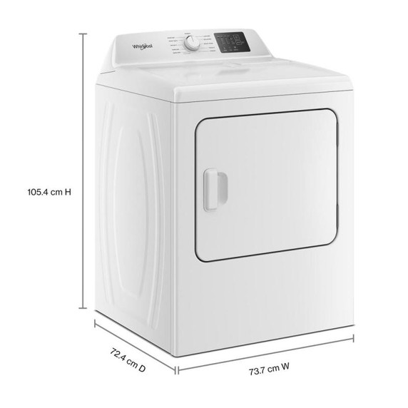 Whirlpool® 7.0 cu. ft. Electric Dryer with Adaptive Dry - Vented Top Load Matching YWED4105SW