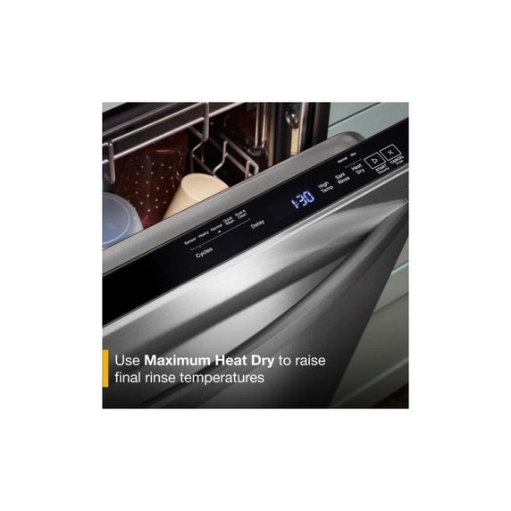 Whirlpool® 24-Inch Dishwasher with Total Coverage Wash Action and Auto Open Air Dry in Fingerprint Resistant Stainless Steel WDTS8024SZ