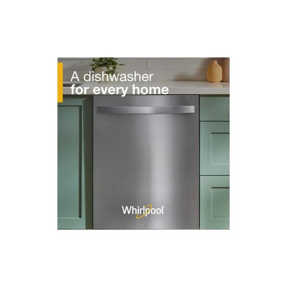 Whirlpool® 24-Inch Dishwasher with Total Coverage Wash Action and Auto Open Air Dry in Fingerprint Resistant Stainless Steel WDTS8024SZ