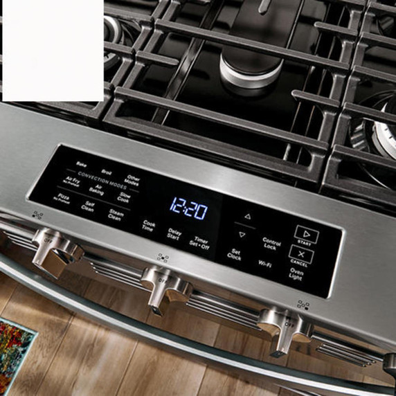 Whirlpool® 30-inch Gas Smart Range with Fan Convection Air Cooking Technology WSGS5030SW