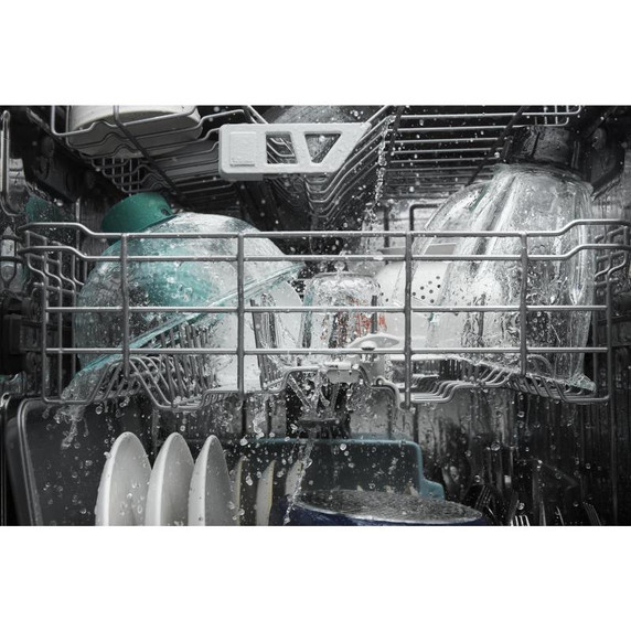 Whirlpool® Eco Series Quiet Dishwasher with a washing 3rd Rack &amp; Water Repellent Silverware Basket WDPS7024RV